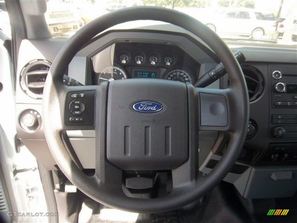 2014 Ford F250 Super Duty XL SuperCab Steel Steering Wheel Photo #84575656