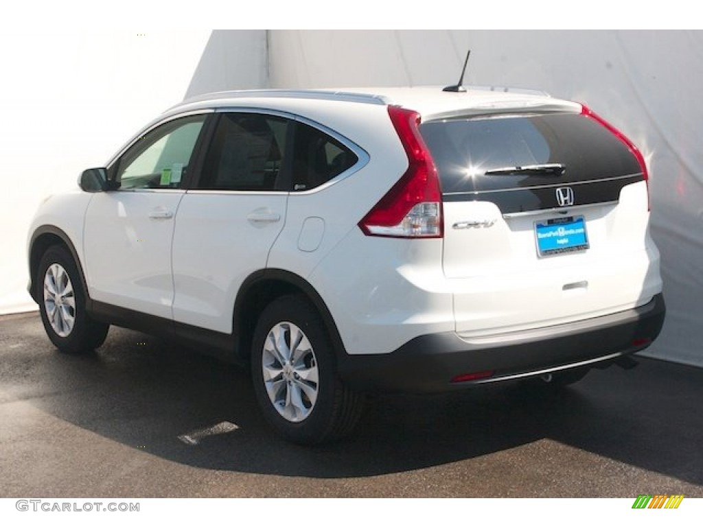 2013 CR-V EX-L - White Diamond Pearl / Black photo #5