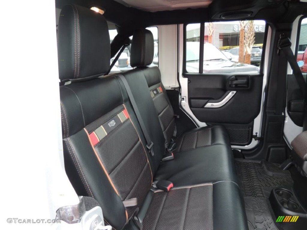 2011 Jeep Wrangler Unlimited Sahara 70th Anniversary 4x4 Rear Seat Photo #84576799