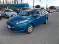 2014 Blue Candy Ford Fiesta SE Sedan  photo #1