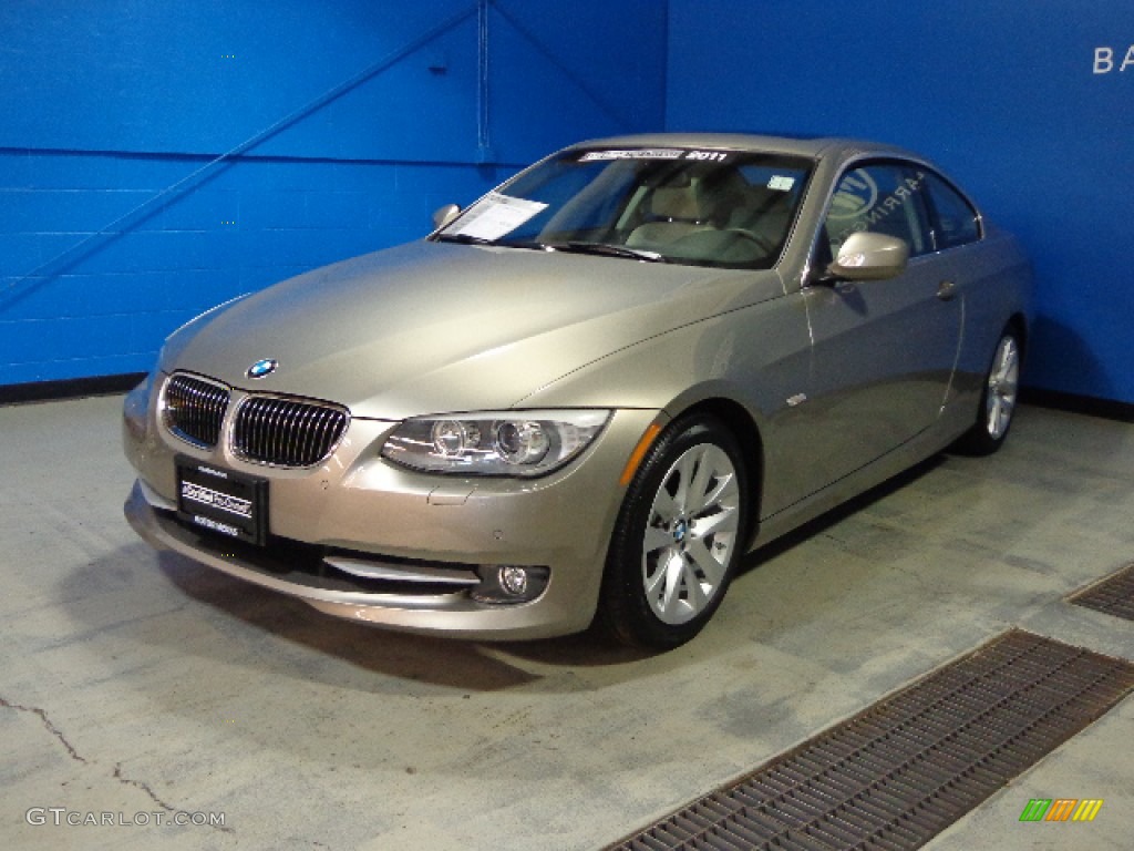 2011 3 Series 328i Coupe - Platinum Bronze Metallic / Oyster/Black Dakota Leather photo #3