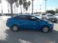 2014 Blue Candy Ford Fiesta SE Sedan  photo #6