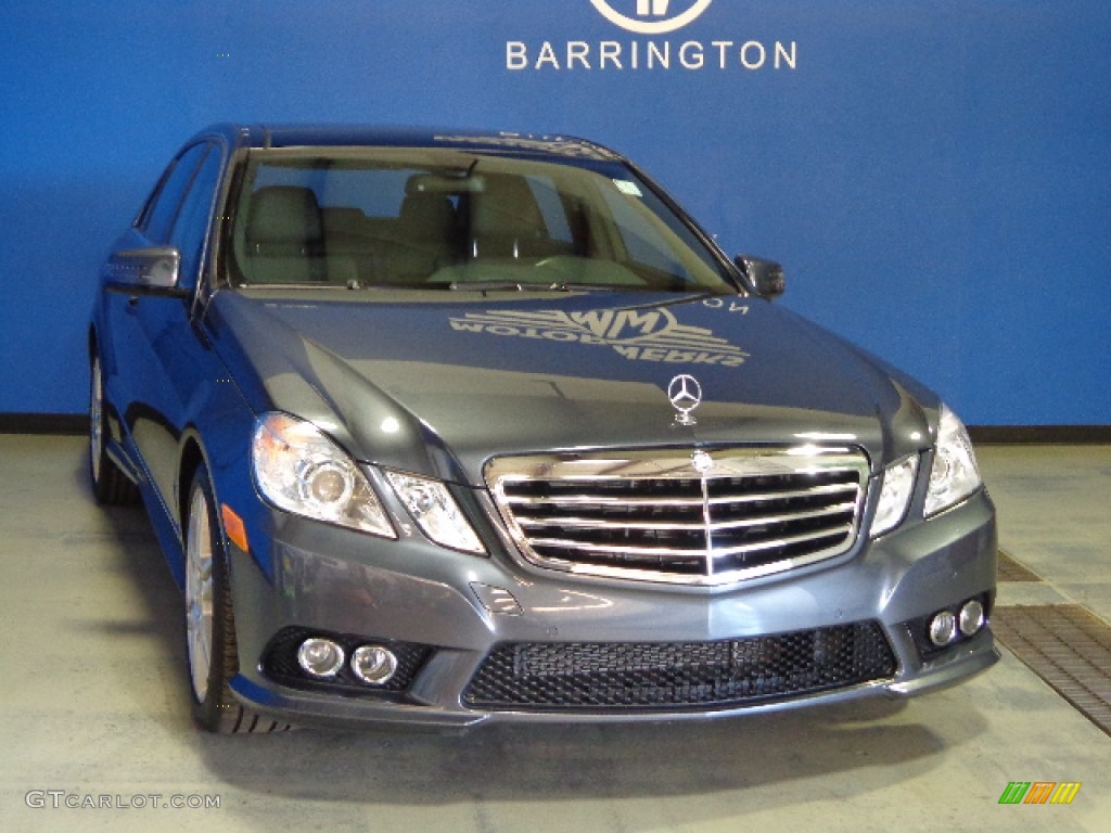 2010 E 350 4Matic Sedan - Steel Grey Metallic / Black photo #1