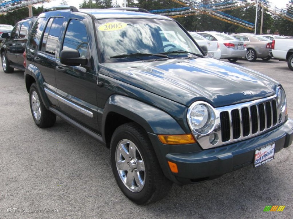 2005 Liberty Limited 4x4 - Deep Beryl Green Pearl / Medium Slate Gray photo #1