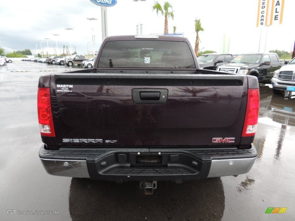 2008 Sierra 1500 SLT Crew Cab 4x4 - Dark Crimson Metallic / Light Titanium photo #3
