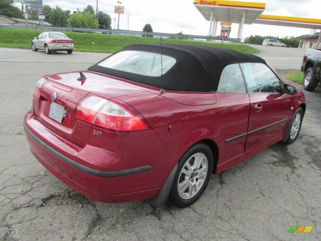 2006 9-3 2.0T Convertible - Chili Red Metallic / Slate Gray photo #16