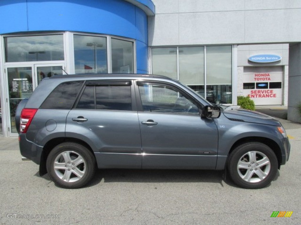 2008 Grand Vitara Luxury - Azure Grey Metallic / Black photo #2