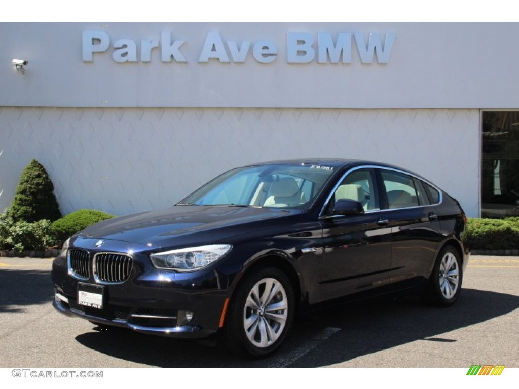 2013 5 Series 535i xDrive Gran Turismo - Imperial Blue Metallic / Ivory White photo #1