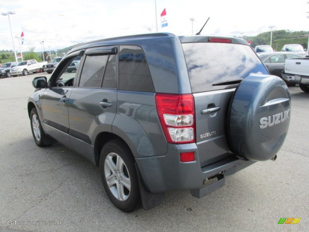 2008 Grand Vitara Luxury - Azure Grey Metallic / Black photo #7