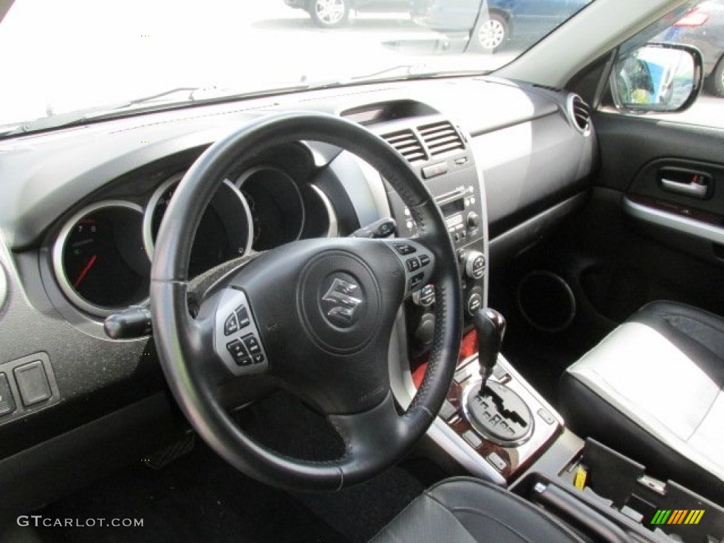 2008 Grand Vitara Luxury - Azure Grey Metallic / Black photo #9