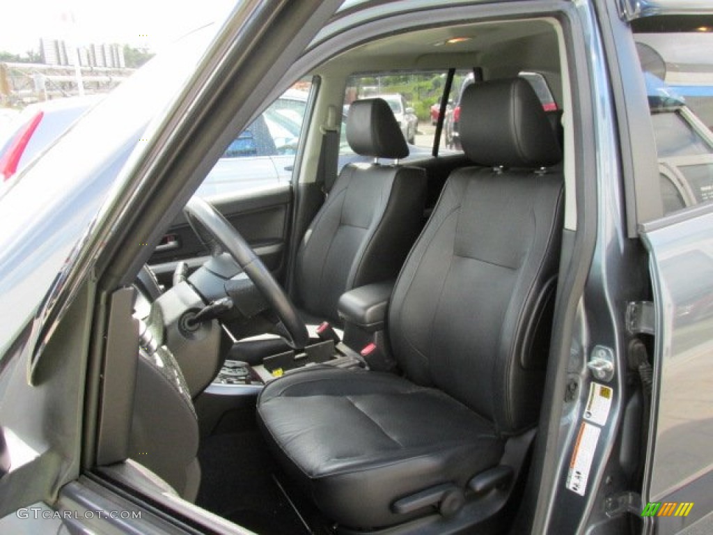 2008 Grand Vitara Luxury - Azure Grey Metallic / Black photo #11