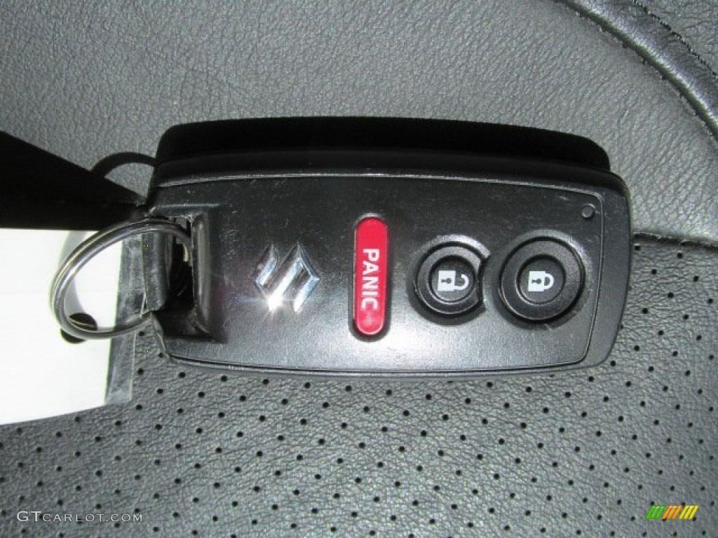 2008 Grand Vitara Luxury - Azure Grey Metallic / Black photo #16