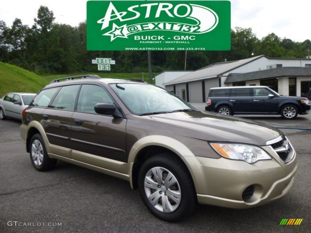 2008 Outback 2.5i Wagon - Deep Bronze Metallic / Warm Ivory photo #1