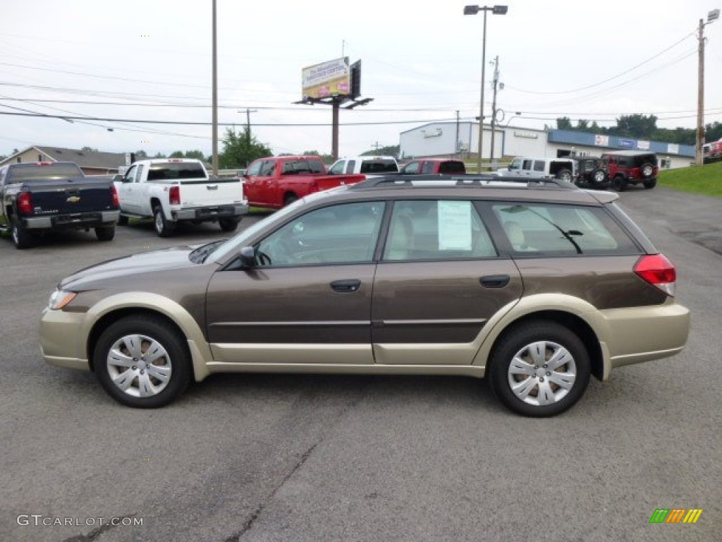2008 Outback 2.5i Wagon - Deep Bronze Metallic / Warm Ivory photo #4