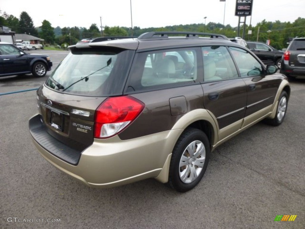 2008 Outback 2.5i Wagon - Deep Bronze Metallic / Warm Ivory photo #7