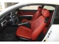 Coral Red/Black Dakota Leather 2011 BMW 3 Series 328i Coupe Interior Color