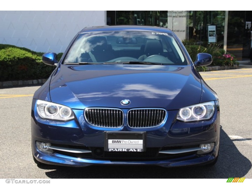 2013 3 Series 328i Coupe - Deep Sea Blue Metallic / Black photo #2