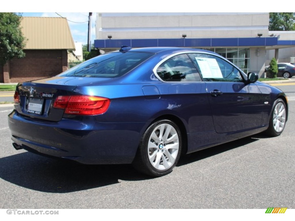 2013 3 Series 328i Coupe - Deep Sea Blue Metallic / Black photo #5