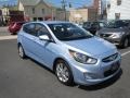 2012 Clearwater Blue Hyundai Accent SE 5 Door  photo #2