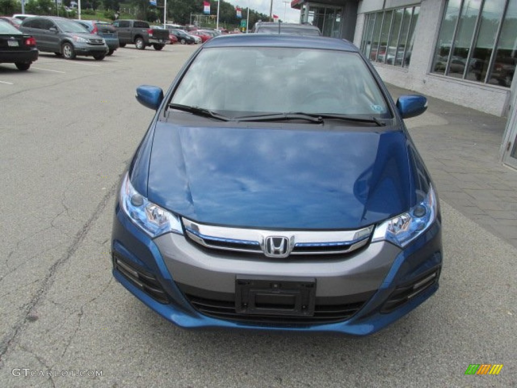 2012 Insight EX Hybrid - Mediterranean Blue Pearl / Gray photo #4