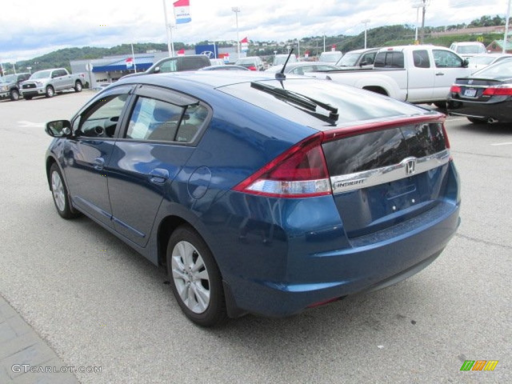 2012 Insight EX Hybrid - Mediterranean Blue Pearl / Gray photo #7