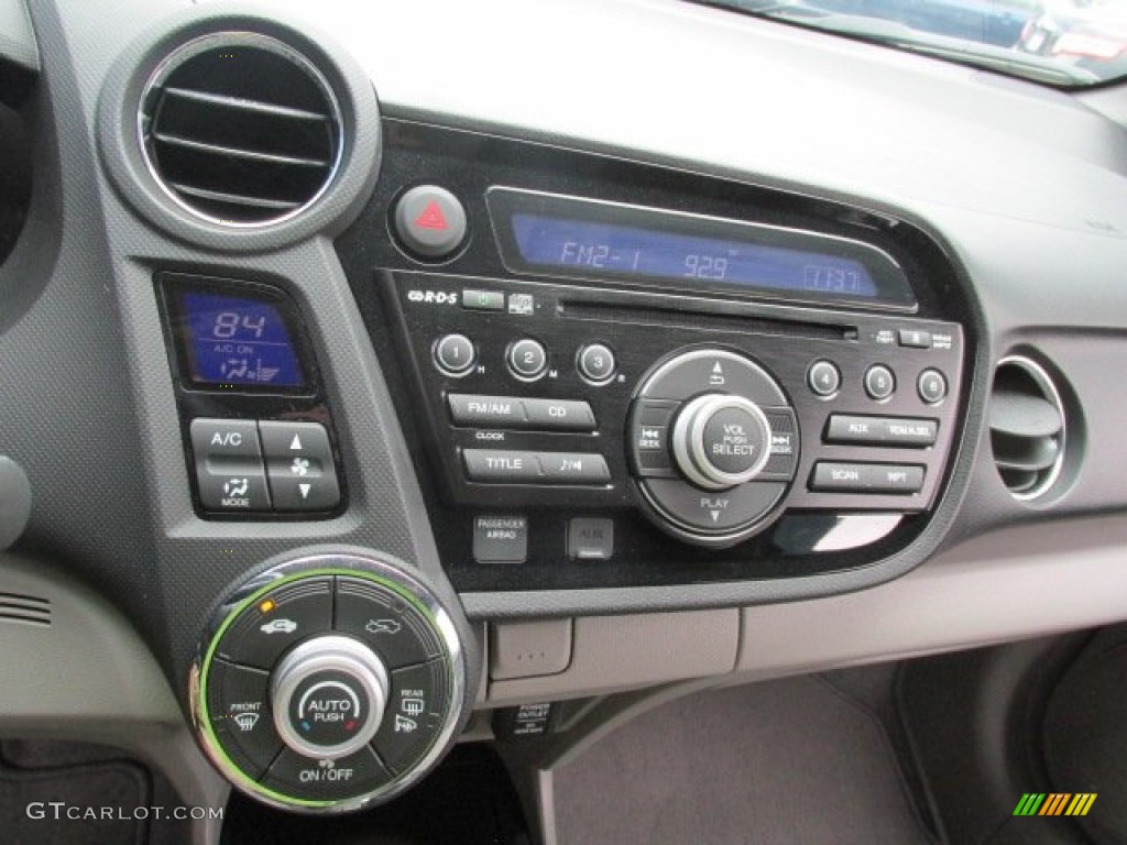 2012 Insight EX Hybrid - Mediterranean Blue Pearl / Gray photo #12