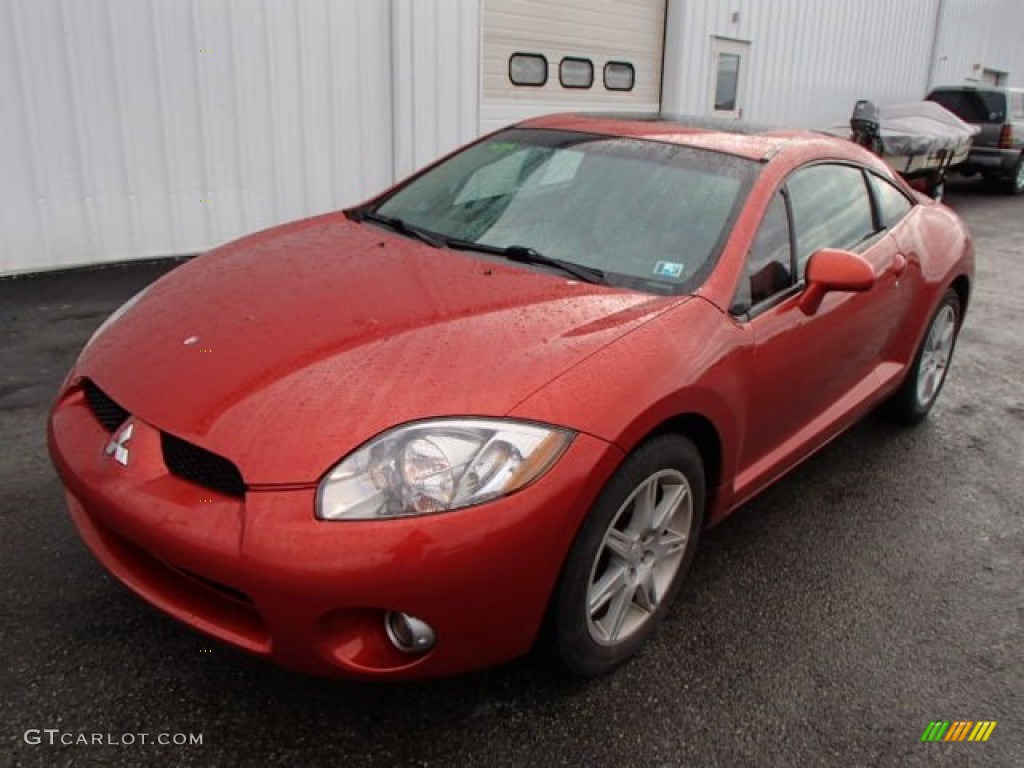2006 Eclipse GT Coupe - Sunset Orange Pearlescent / Terra Cotta photo #2