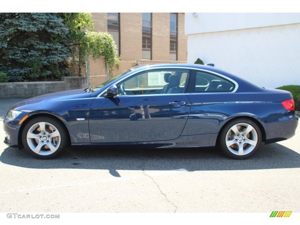 2013 3 Series 335i Coupe - Deep Sea Blue Metallic / Black photo #8