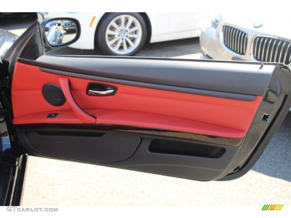 2013 3 Series 328i Convertible - Black Sapphire Metallic / Coral Red/Black photo #22