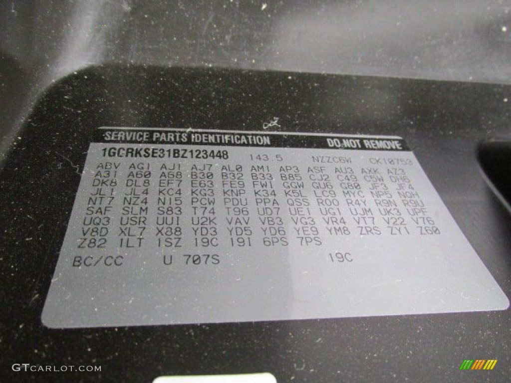 2011 Silverado 1500 Color Code 707S for Taupe Gray Metallic Photo #84584392