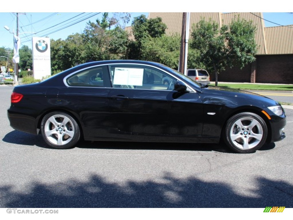 2013 3 Series 335i Coupe - Jet Black / Cream Beige photo #4