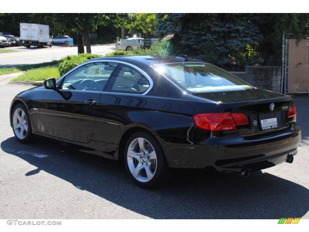 2013 3 Series 335i Coupe - Jet Black / Cream Beige photo #7