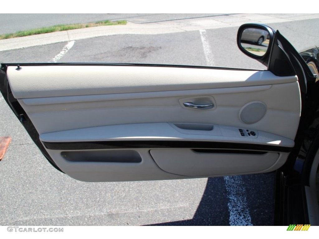 2013 3 Series 335i Coupe - Jet Black / Cream Beige photo #9