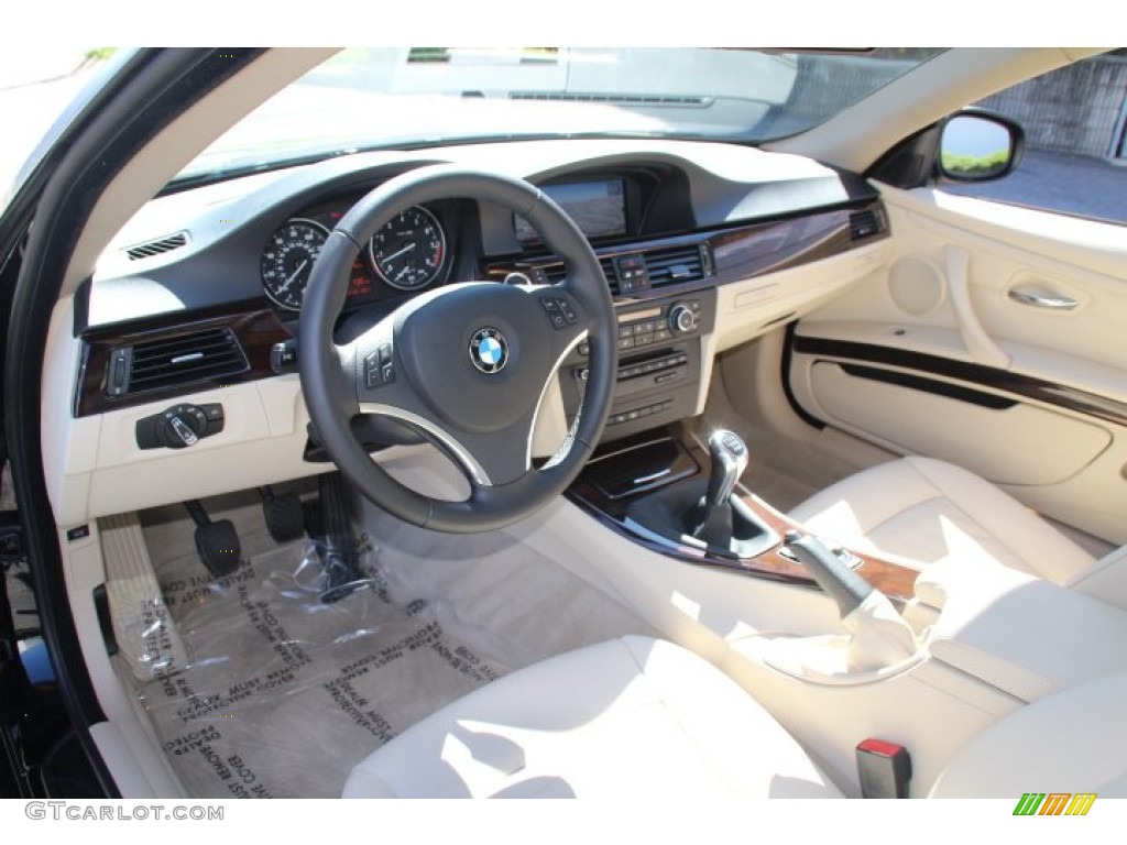 2013 3 Series 335i Coupe - Jet Black / Cream Beige photo #10