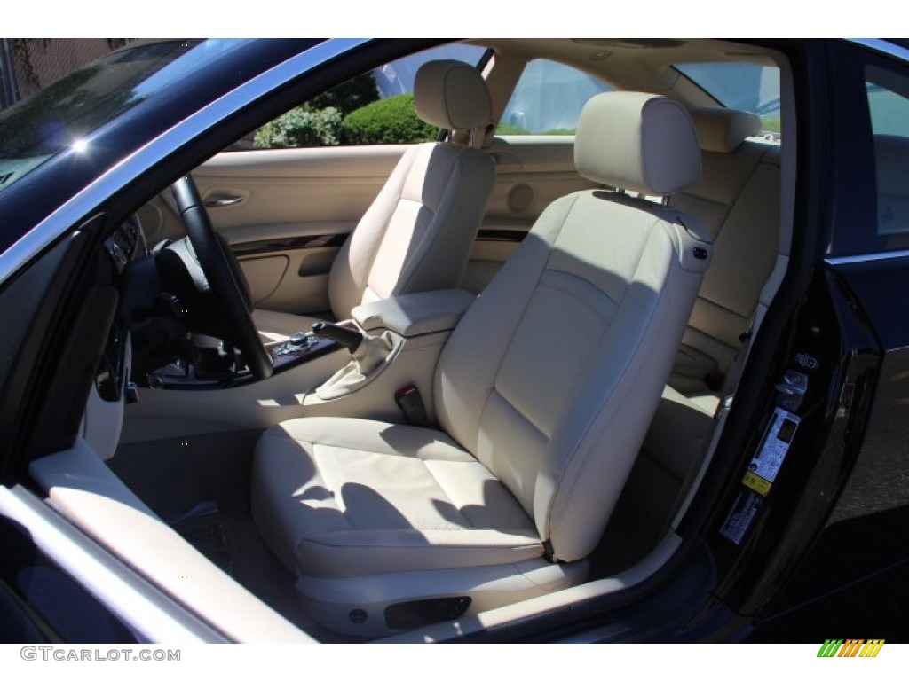 2013 3 Series 335i Coupe - Jet Black / Cream Beige photo #12