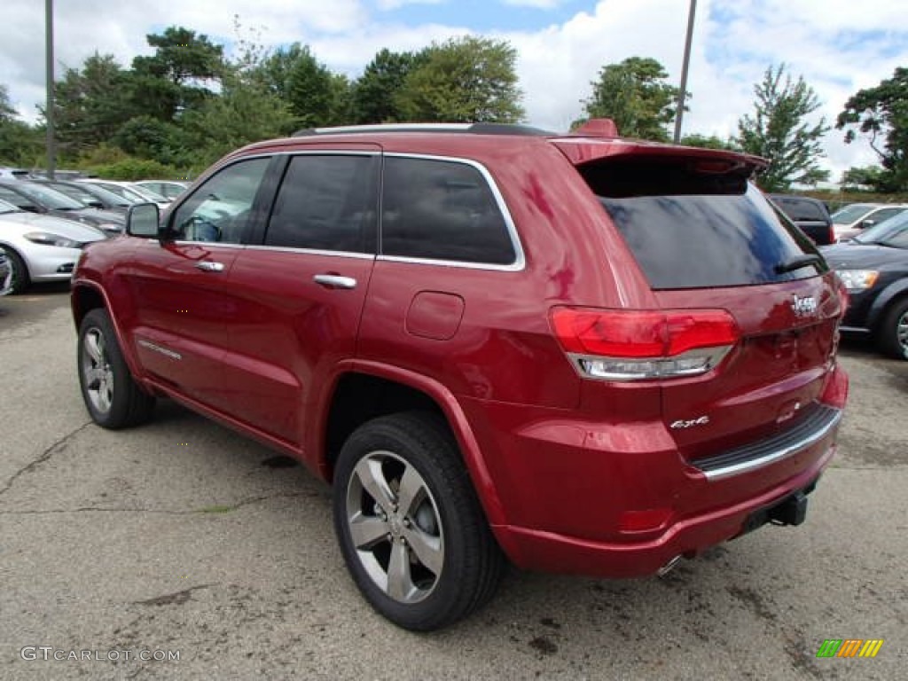 2014 Grand Cherokee Overland 4x4 - Deep Cherry Red Crystal Pearl / Overland Nepal Jeep Brown Light Frost photo #8