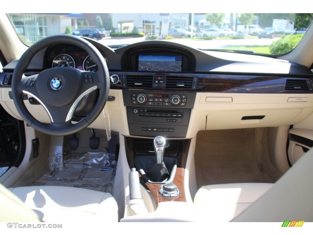 2013 3 Series 335i Coupe - Jet Black / Cream Beige photo #13