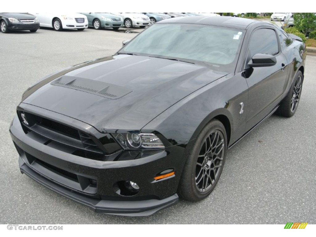 Black 2013 Ford Mustang Shelby GT500 SVT Performance Package Coupe Exterior Photo #84586057