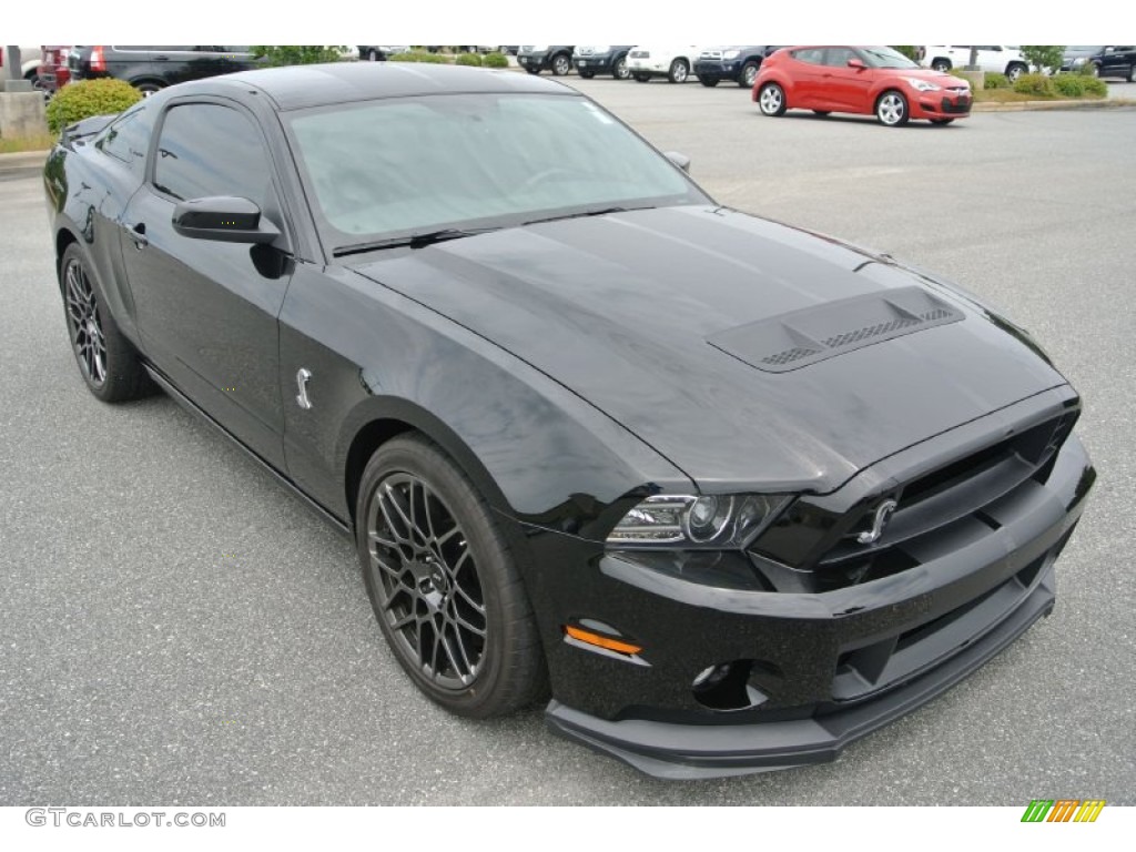 Black 2013 Ford Mustang Shelby GT500 SVT Performance Package Coupe Exterior Photo #84586081