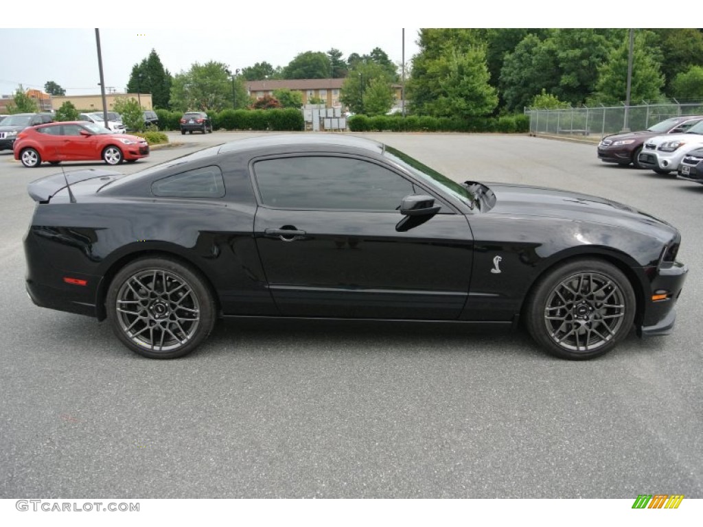 Black 2013 Ford Mustang Shelby GT500 SVT Performance Package Coupe Exterior Photo #84586108