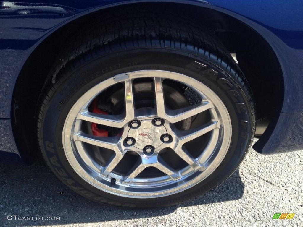 2004 Corvette Z06 - LeMans Blue Metallic / Black photo #25
