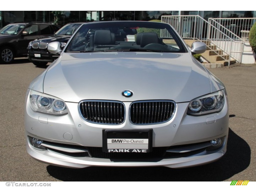 2013 3 Series 328i Convertible - Titanium Silver Metallic / Black photo #2