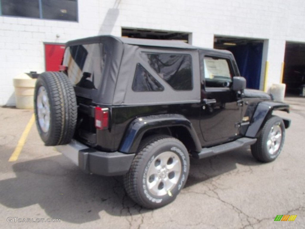 Black 2014 Jeep Wrangler Sahara 4x4 Exterior Photo #84586810