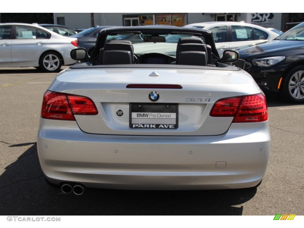 2013 3 Series 328i Convertible - Titanium Silver Metallic / Black photo #6