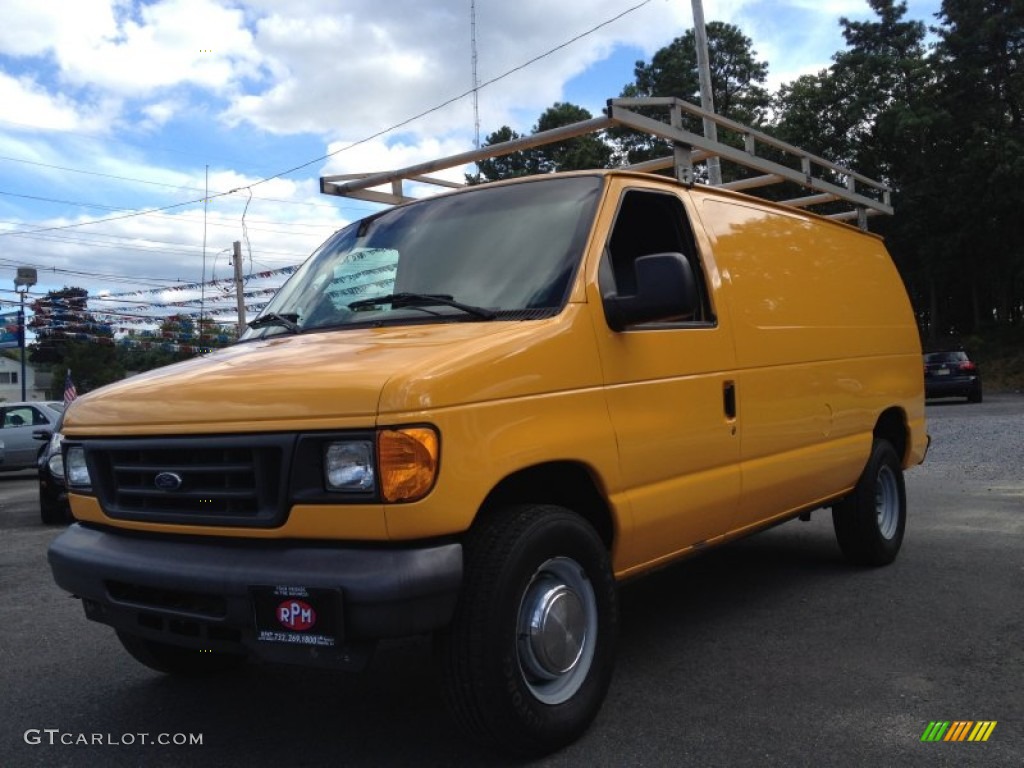 2006 E Series Van E350 Commercial - Fleet Yellow / Medium Flint Grey photo #1