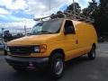 Fleet Yellow 2006 Ford E Series Van E350 Commercial