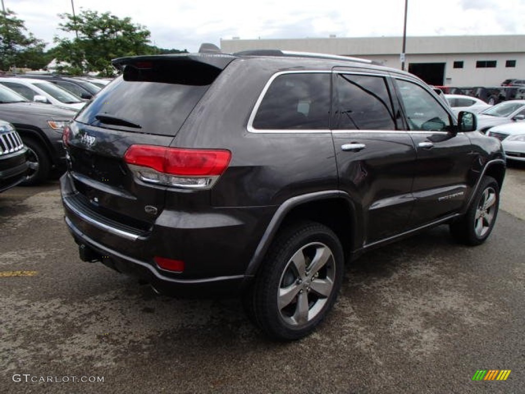 2014 Grand Cherokee Overland 4x4 - Granite Crystal Metallic / Overland Morocco Black photo #6