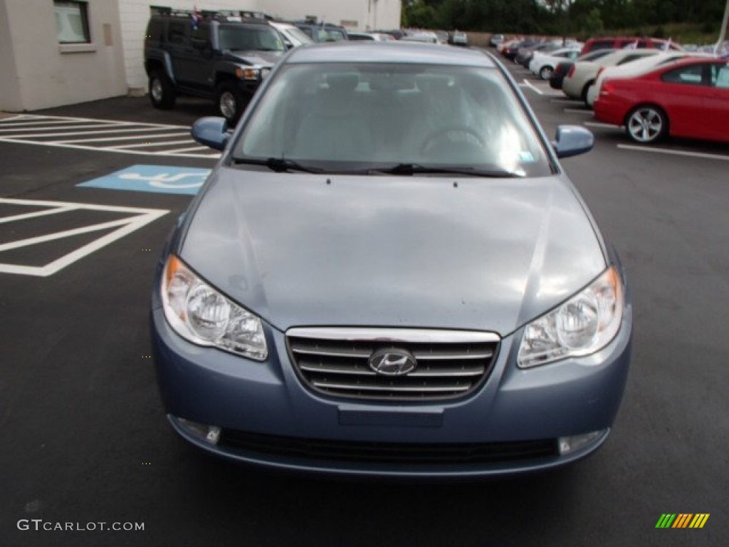2007 Elantra GLS Sedan - Seattle Light Blue / Gray photo #2