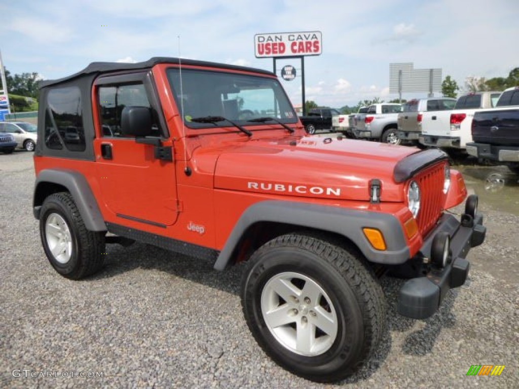 Impact Orange Jeep Wrangler