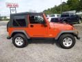 2005 Impact Orange Jeep Wrangler Rubicon 4x4  photo #8